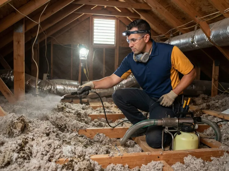 Attic Insulation Pest Sanitization in Orlando, FL
